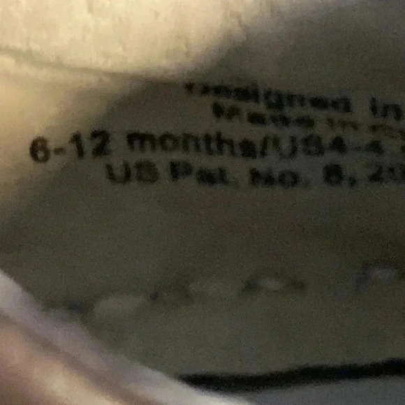 PEDIPED INFANT SIZE 6-12 MO BROWN FAUX LACES AND HOOK LOOP SLIP ON SHOE - Picture 11 of 11